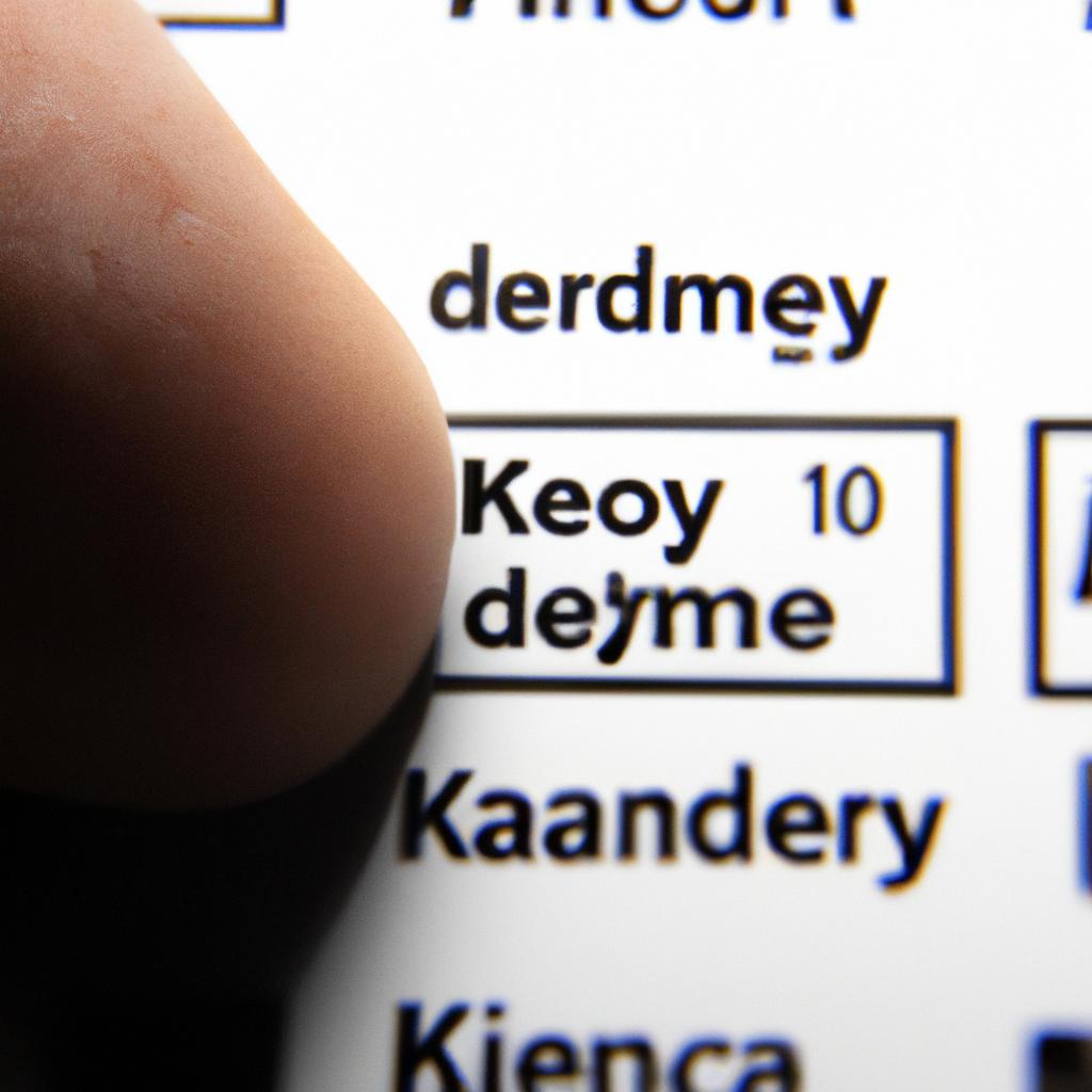 Person using keyword density checker